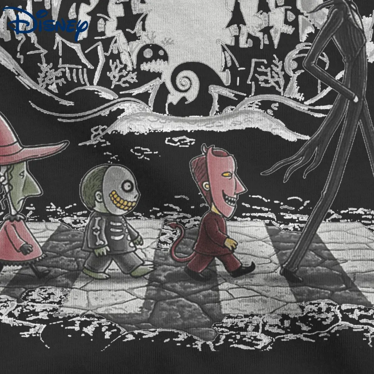 Men Jack And Sally Nightmare Before Christmas T Shirt Cotton Clothes Vintage Short Sleeve Tee Shirt Original T-Shirt