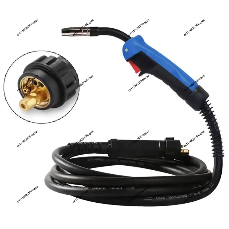 15AK MIG Welding Torch 3m 10ft Air Cooled Euro Connector MAG Welder Gun for 180A Welding Machine - 10ft Length