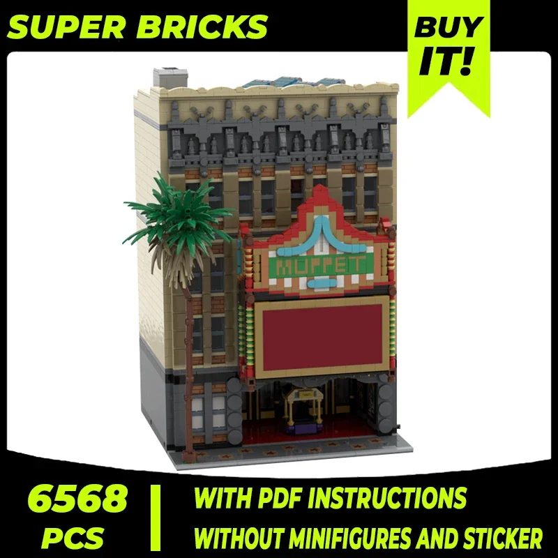 Populaire Moive Street View Model Moc Gebouw Bakstenen Poppentheater Technologie Modulaire Blokken Cadeau Kerstspeelgoed Diy Sets Assemblage