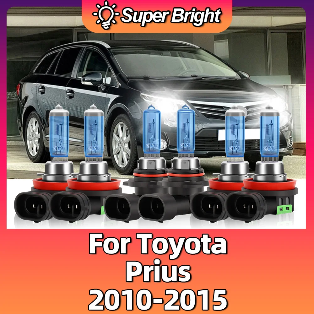 

2/4/6 шт. автомобильные фары для Toyota Prius 2010 2011 2012 2013 2014 2015 ксеноновые газовые галогенные фары белые дальние ближние противотуманные фары 12 В