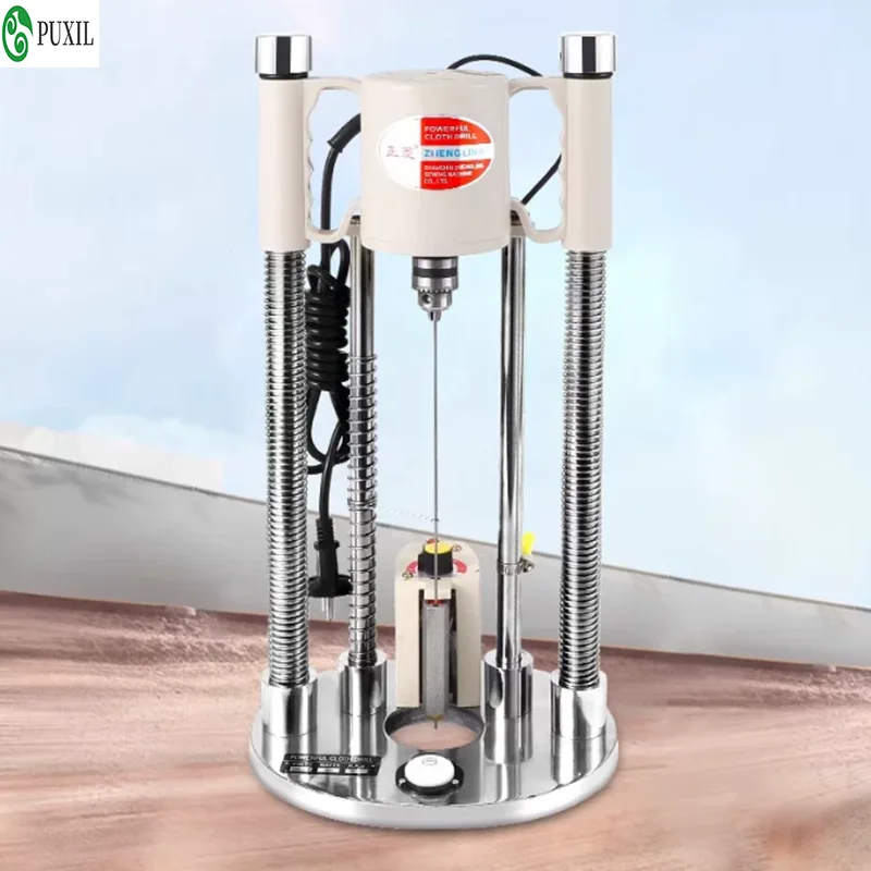 Garment cutting machine heating horizontal positioning electric drill fabric cutting positioning drilling machine drilling machi