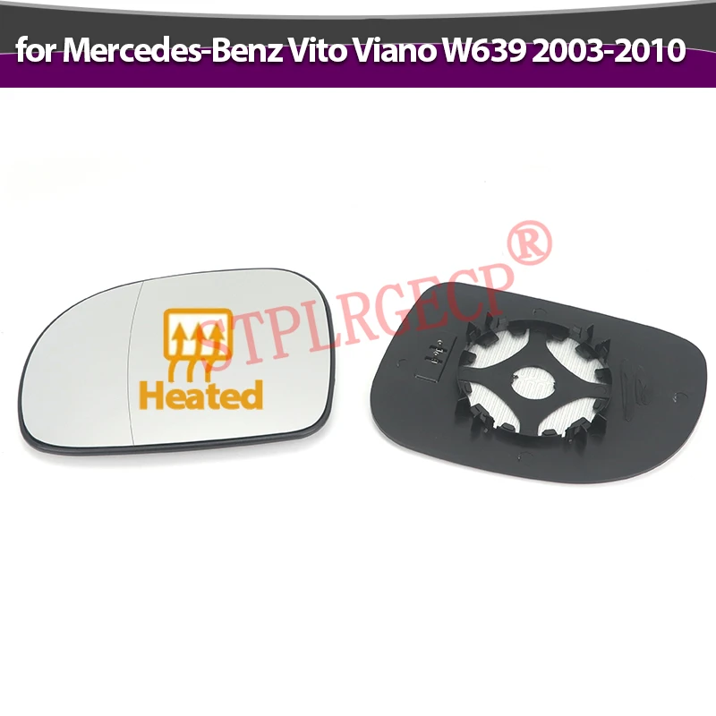 

Exterior Side Power Replacement Mirrors Reflective Lens Mirror Glass Parts for Ercedes-Benz Vito Viano W639 2003-2010 Pre-Lci