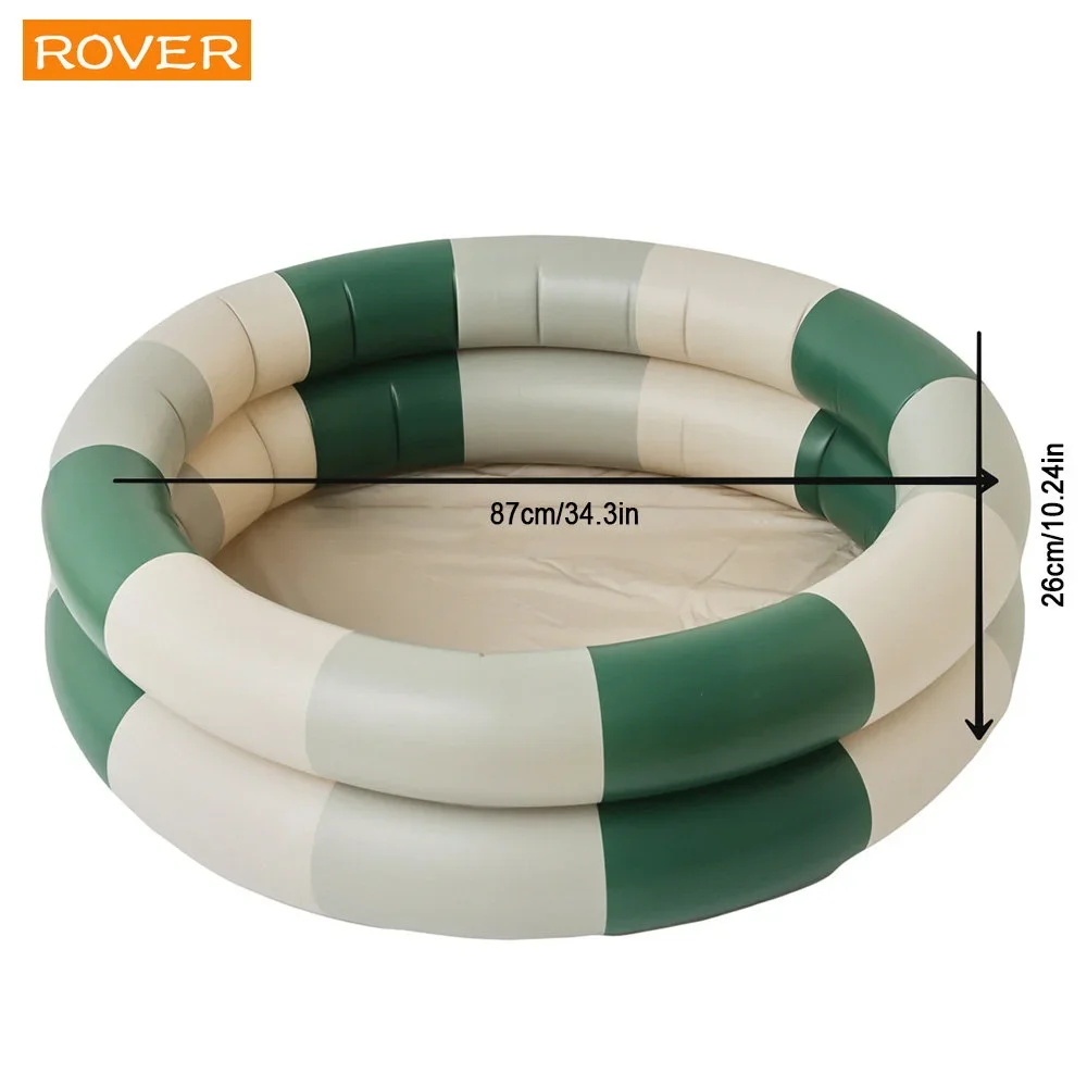 87cm Baby Inflatable Swimming Pool Toys Outdoor Paddling Pool Infant Pool Round Children Room Bath Swimming Ring