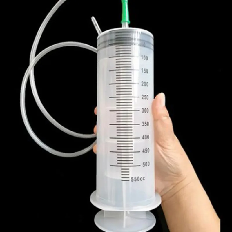 200ml/250ml/300ml/350ml/550ml Large Capacity Syringes Reusable Pump Measuring Pet Feeding Pump Liquid Filling Hard Tube