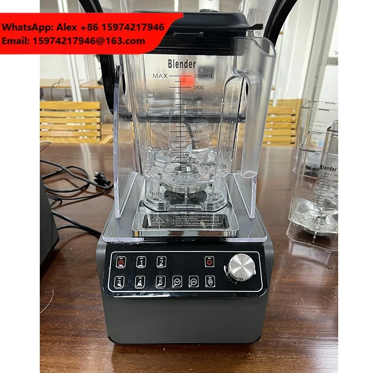 New Arrival 2023 Electric Chopper Heavy Duty Blender Mixer Blenders And Juicers With Sound Cover Enclosure