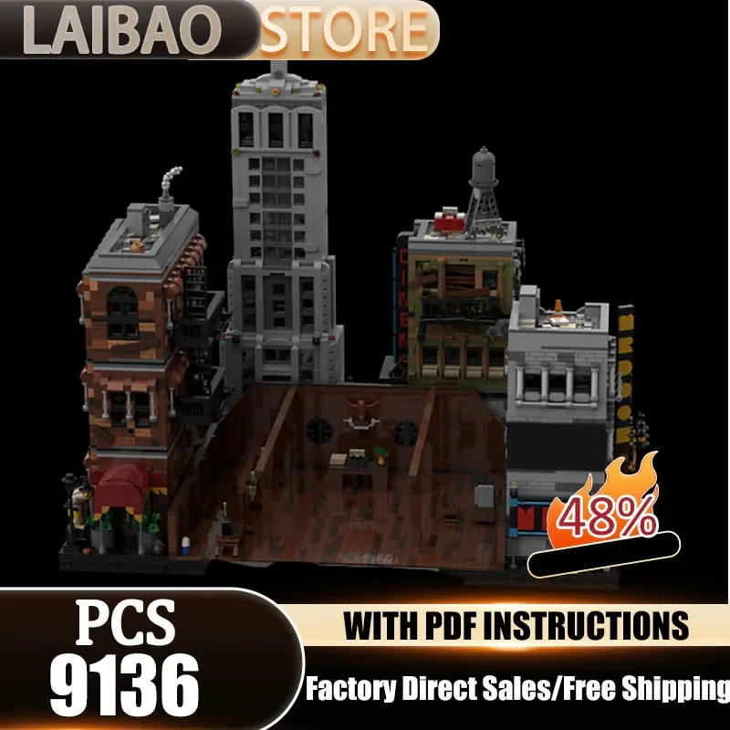 Popular Games Model Moc Building Blocks Game Scene Writer's Room Model Technology Bricks DIY Assembly Street View Toys Gifts