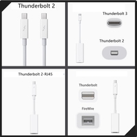 Thunderbolt 2 To FireWire 800 1394B Adapter Thunderbolt 2 To 3 Ethernet rj45 For Mac Computers Equipped With Thunderbolt Ports