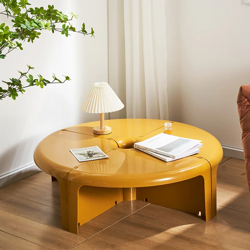 White Small Coffee Tables Clear Round Low Bedroom Coffee Tables Makeup Dining Muebles Para El Hogar Decoration Accessories