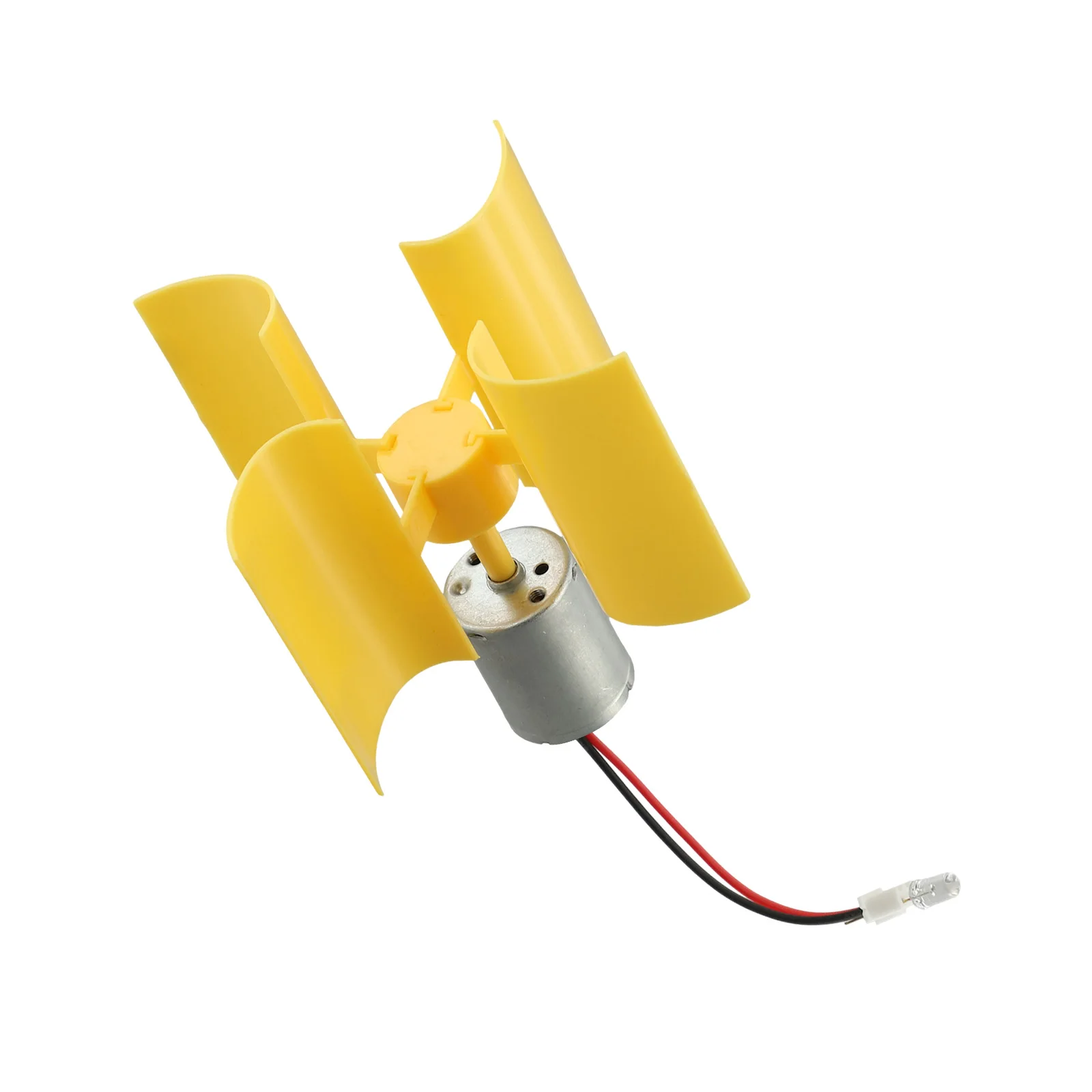 Childrens Experiment DIY Power Generation 360 Degrees Rotation Assemble Yourself Size LED Generation Childrens