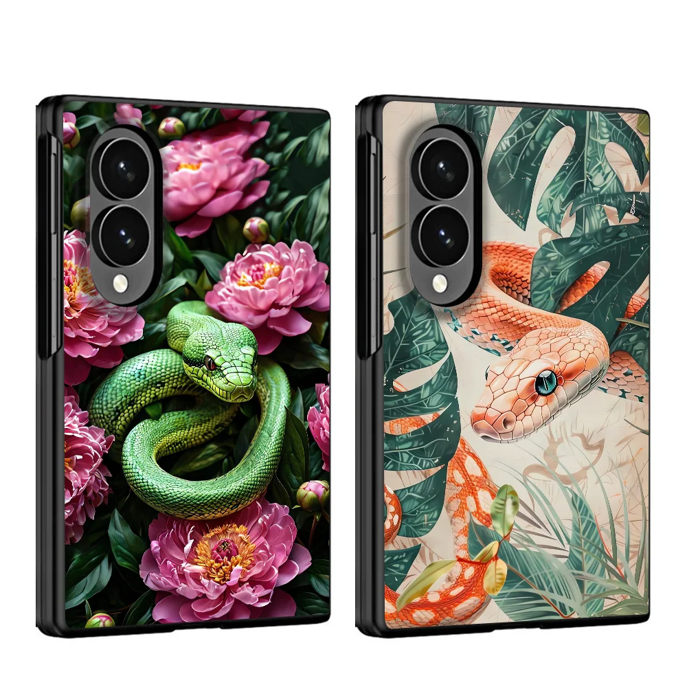 Snake Flower Art Case for Samsung Galaxy ZFold8 Ultra Z Fold 8 Z Fold8 Wide Phone Cover