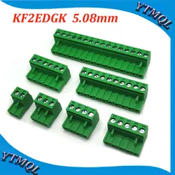 1Pcs KF2EDGK 5.08 2EDG PCB 2PIN /3P/4P/5P/6P/7P/8P/9P/10P/12P/13P/14P Connector Plug-In Terminal Block Housing Phoenix Contact