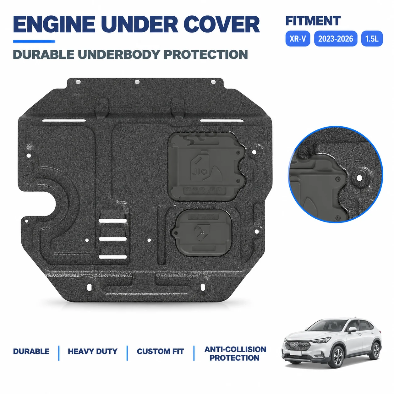Rugged Engine Skid Plate Engine Guard For Honda XR-V 2023-2026 Durable Under Engine Shield Chassis Bottom Protector