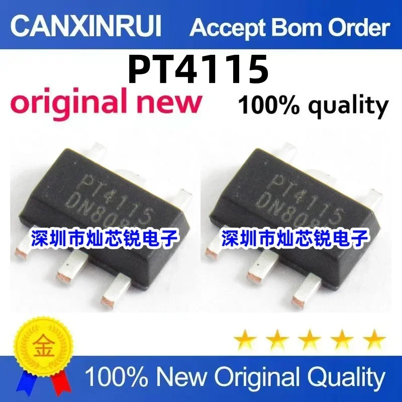 (5-100 pieces) Brand new original PT4115 PT4115B89E LED constant current driver chip IC integrated patch SOT89