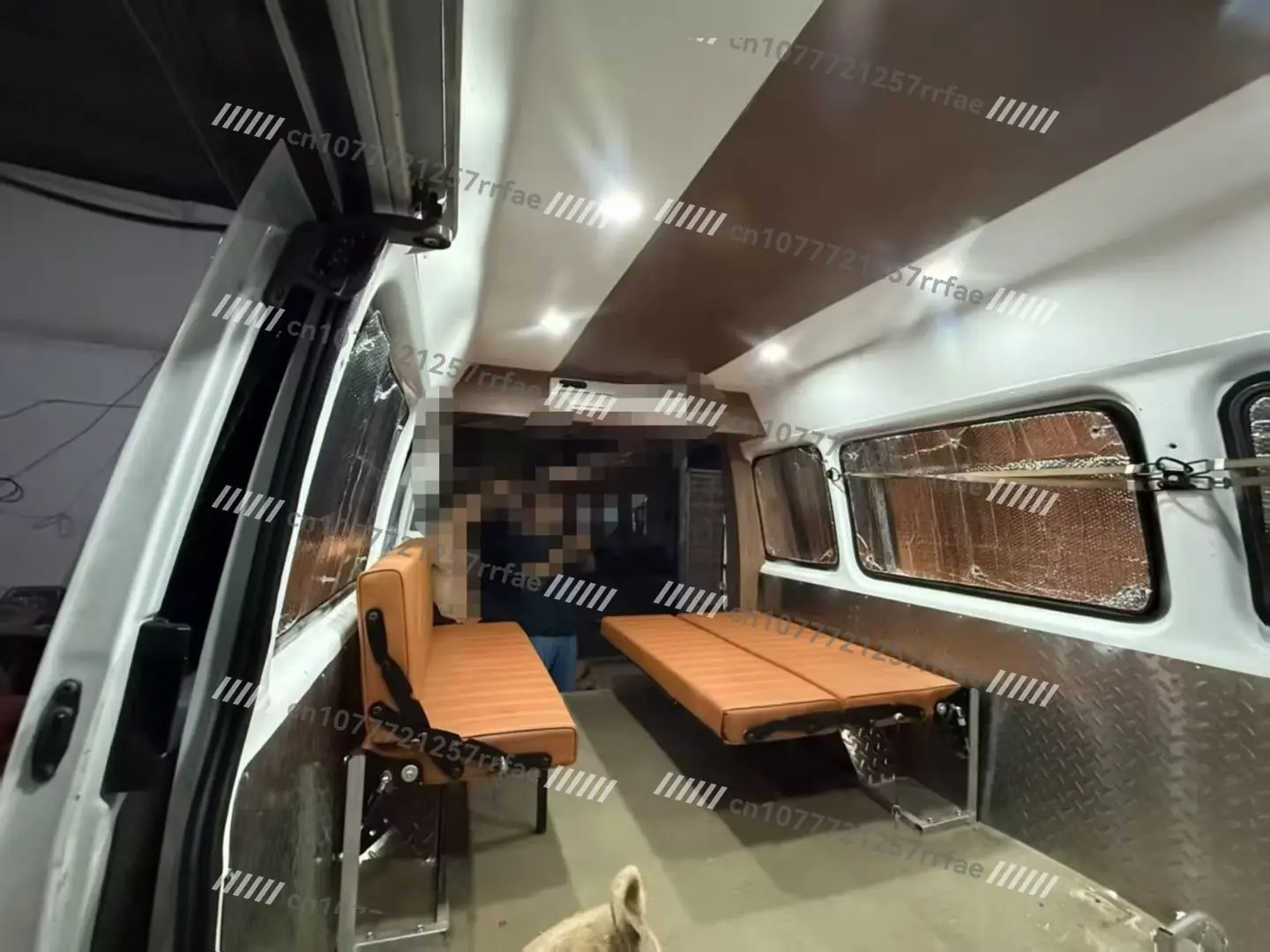 Space-saving PU Leather RV Wall-mounted Flip-over Sofa Bed for RVs and Caravans