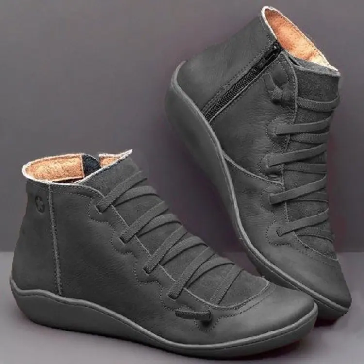 Bottes Martin Courtes Décontractées pour Femme, Vente en Gros, Grande Taille 40-43, Nouvelle Collection Automne Hiver 2025