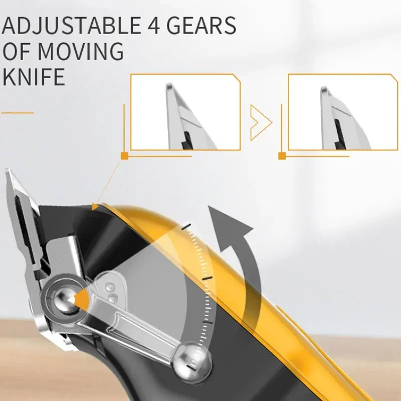 ماكينة تشذيب الشعر الاحترافية الأصلية من Kemei للرجال ماكينة قص الشعر الكهربائية واللحية القابلة لإعادة الشحن ماكينة قص الشعر بقوة 10 وات