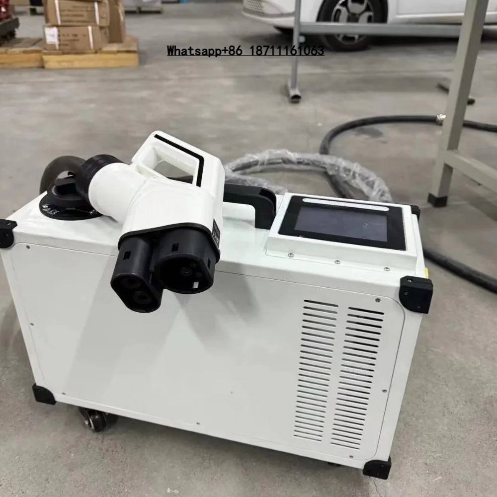 Portable DC 14KW CCS2 Single Phase Commercial EV Charger GBT New Energy Vehicle Fast Charging Pile CCS1 32A Output Current 220V