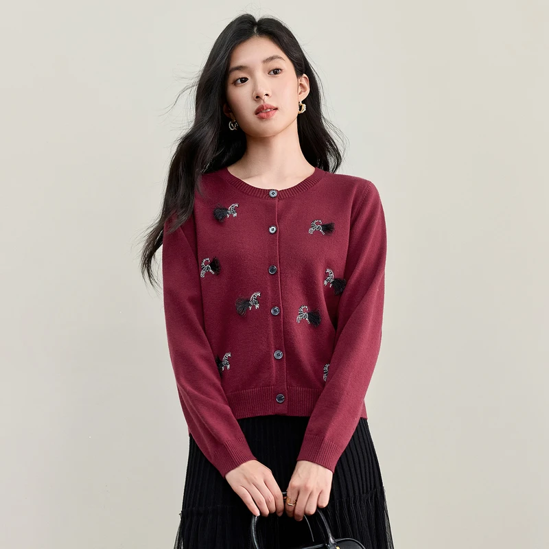 Cherry Red Cardigans
