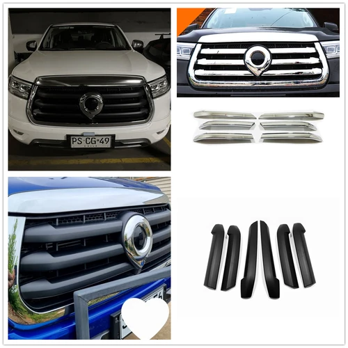 Para Great Wall Cannon GWM Poer Ute 2021 2022 ABS mate rejilla delantera capó cubierta del motor embellecedor decoración pegatina accesorios de estilo de coche