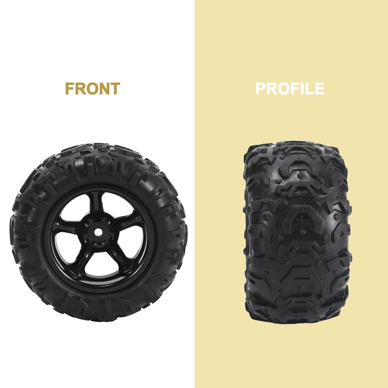 A63T-4PCS PX 9300-21 Rubber Tire RC Racing Car Tires 9300&9302 1/18 Scale On Road Wheel Rim Fit For RC Car