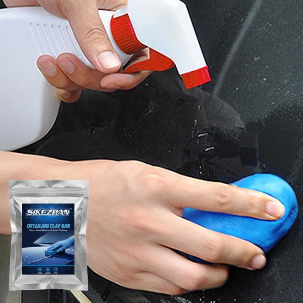 SIKEZHAN Car Detailing Clay Bar Auto Magic Clay for Deep Cleaning Paint Surfaces Removes Fallout Overspray Rust Iron image 4