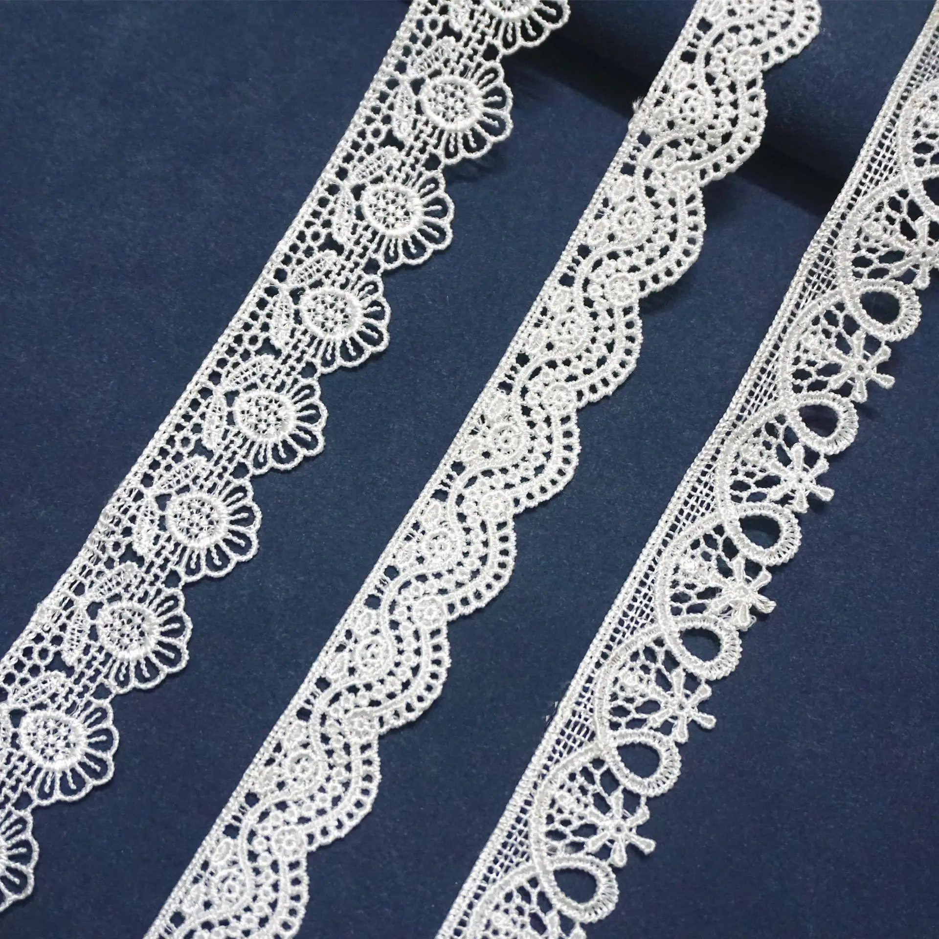 3 Yards New Lace Fabric Girls Clothing Skirt Lace Accessories Water Soluble Lace Barcode Clothing Accessories Wedding Dress Deco