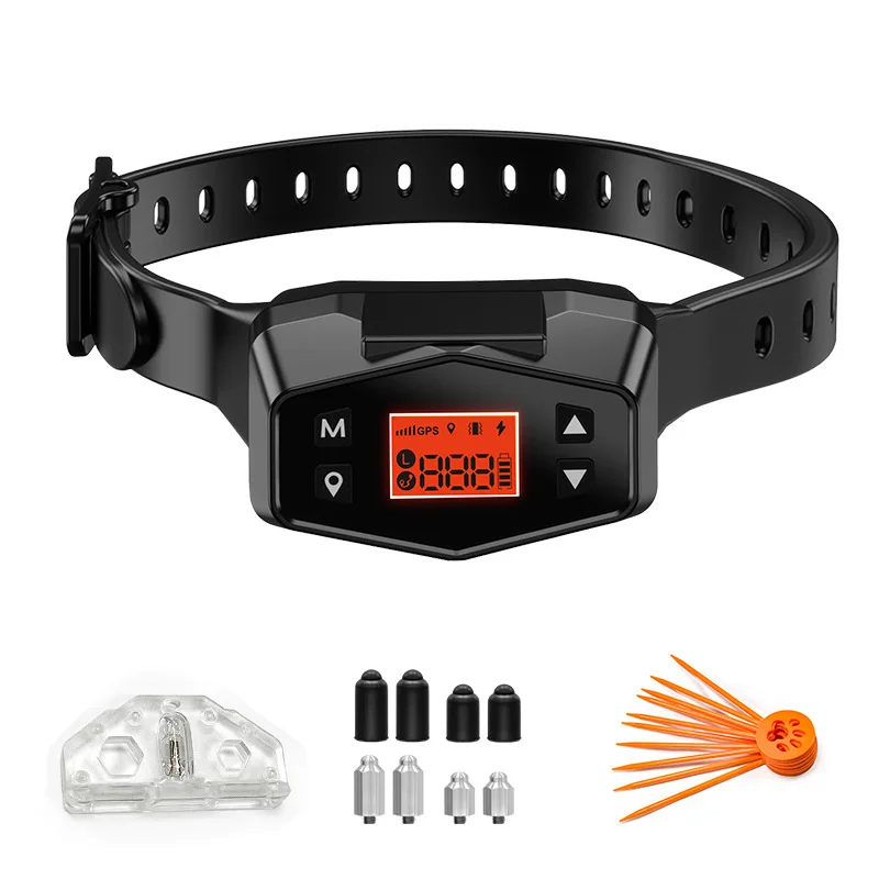 Draadloze Gps Pet Hek Hond Tracker Kraag Huisdier Insluitsysteem Waterdichte Elektrische Hond Training Halsband Anti Run Away Veiligheid