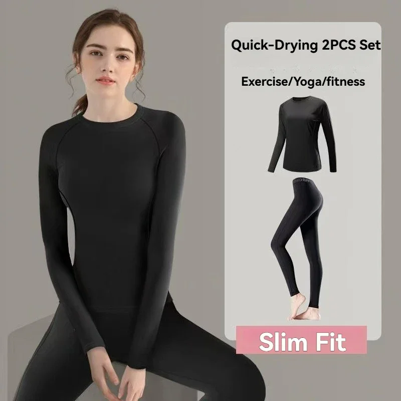 

Комплект из 2 предметов для бега и йоги, 2025 г., высокоэластичный и дышащий, мягкий и удобный, гибкий для движения