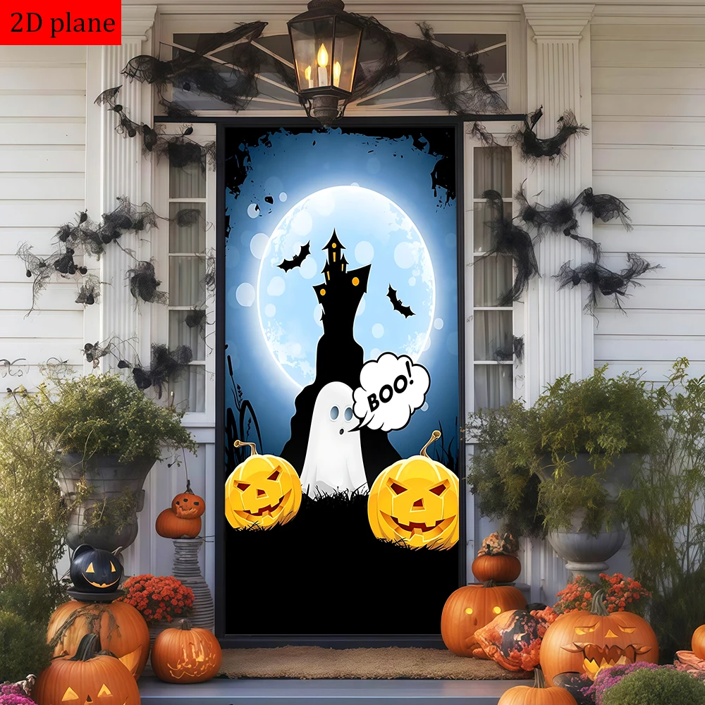 decoracao-de-porta-para-halloween-aboboras-fantasma-lanternas-morcegos-e-lua-cheia-com-faixa-elastica-de-alta-elasticidade