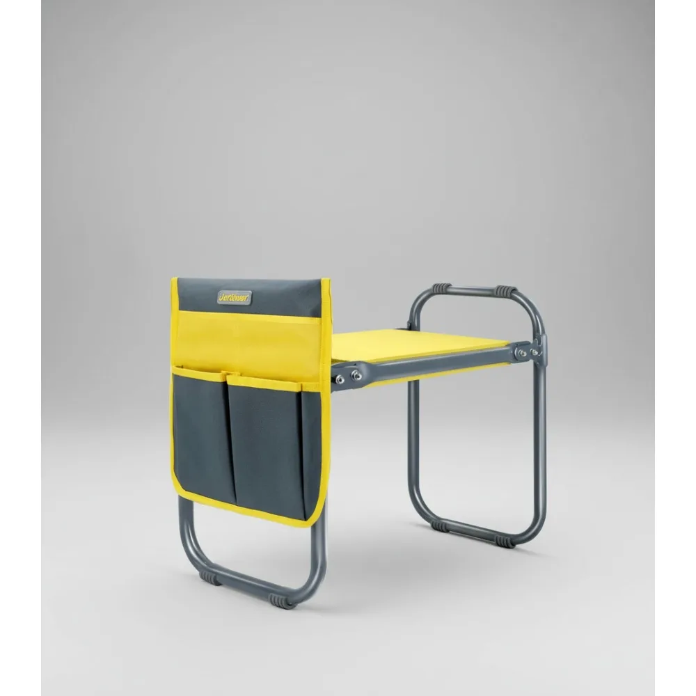 

Foldable Garden Kneeler Seat with Tool Bag, 350lbs Capacity Gardening Stool for Seniors & Arthritis Relief