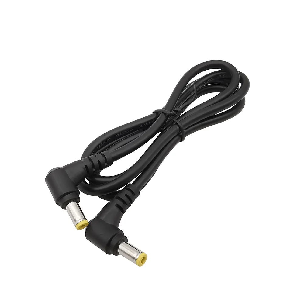 Haaks 90 Graden 5.5X2.5Mm Mannelijk Naar Mannelijk Plug Dc Voedingskabel Adapter Verlengsnoeren Compatibel Met 5.5X2.1Mm