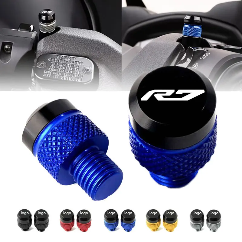 For YAMAHA YZF R7 YZFR7 Motorcycle CNC Rearview Side Mirror Hole Cap Plug Accessories