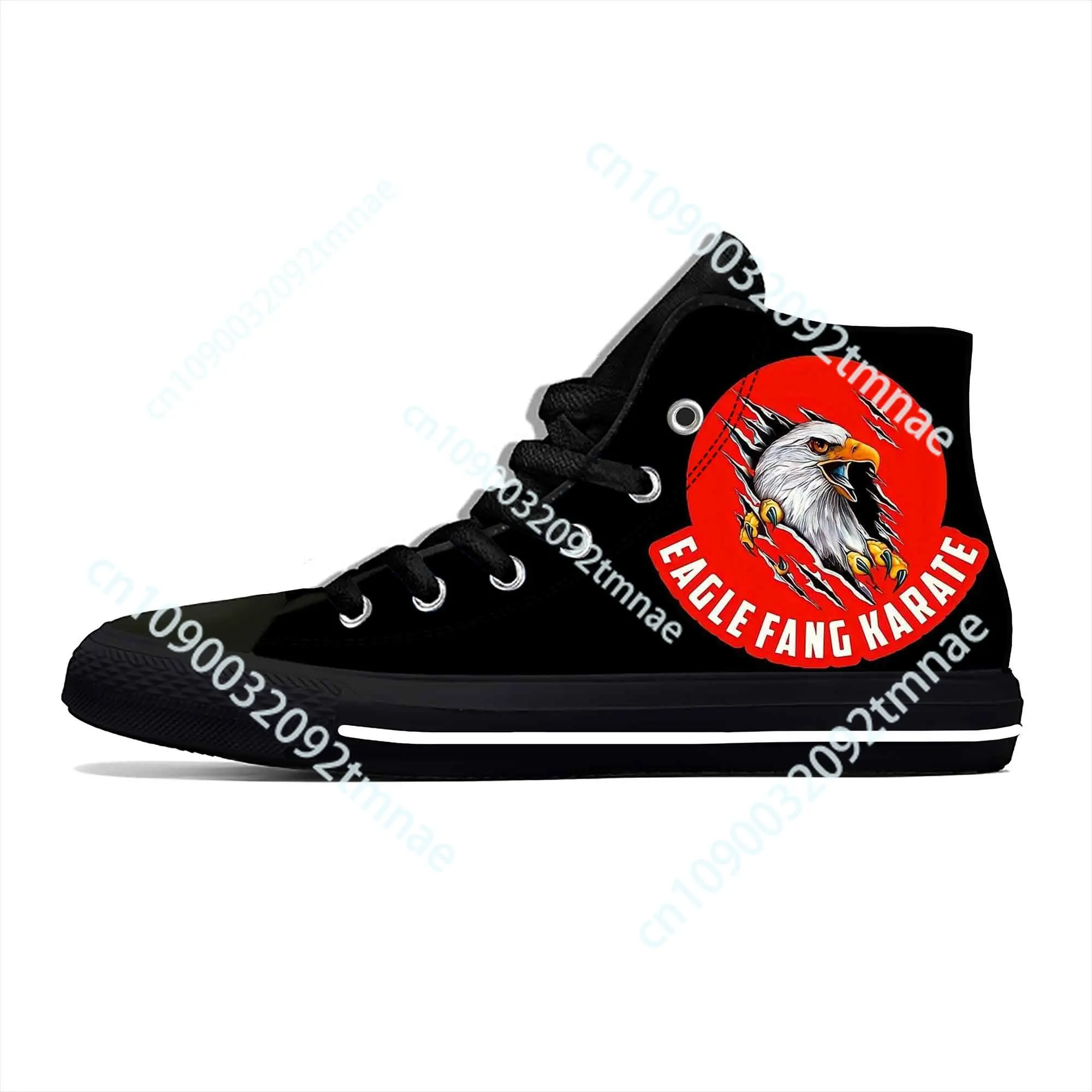 Kai Karate Anime Cartoon Fang Fashion Cobra Eagle Casual Cloth Shoes High Top Comfortable Breathable Custom Men Women Sneakers