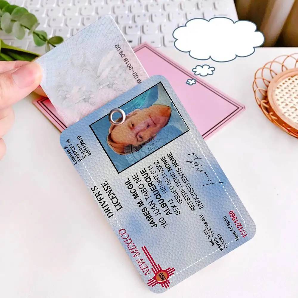 حامل بطاقة الوصول PU من فيلم TV B-Breaking Bad Style مع سلسلة مفاتيح - حماية تنفيذية لبطاقة البنك، مترو الأنفاق، حافظة بطاقة الحافلة #6