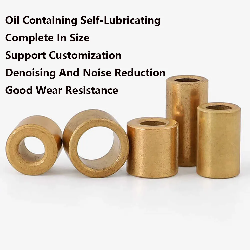 ID M3 M4 M5 M6 M8 M10 M12 M14 M16 M18 M20 M25 M28 M30  M40 M50-M60mm Powder Metallurgy Oil Containing Bearing Copper Sleeve