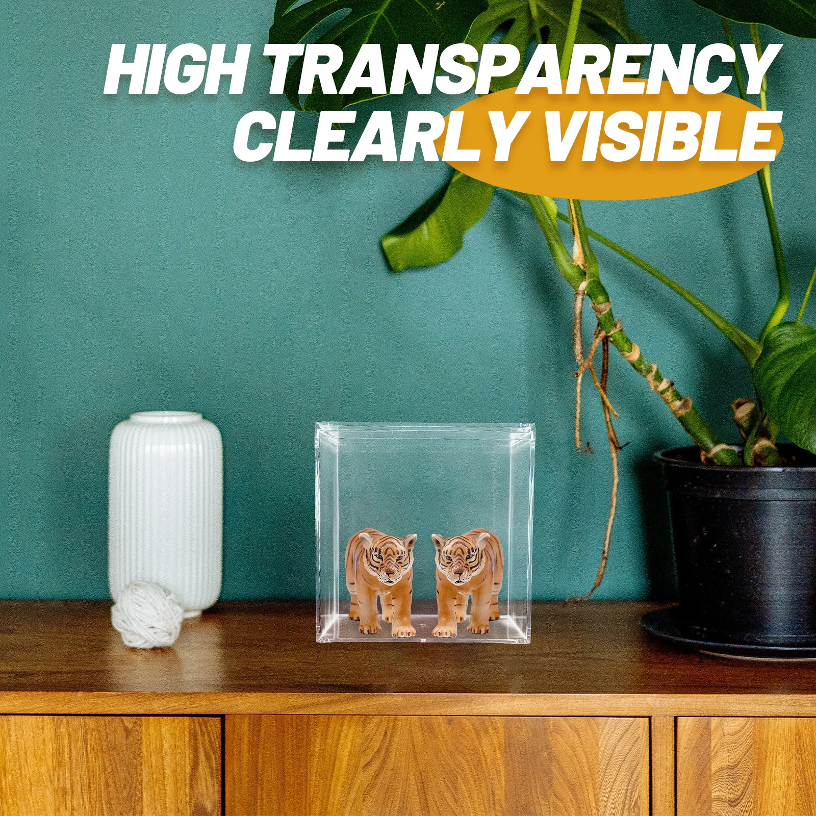 

Storage Box Clear Display Case For Figure Collection Organizer Transparent Showcase Box Figurines Handicrafts
