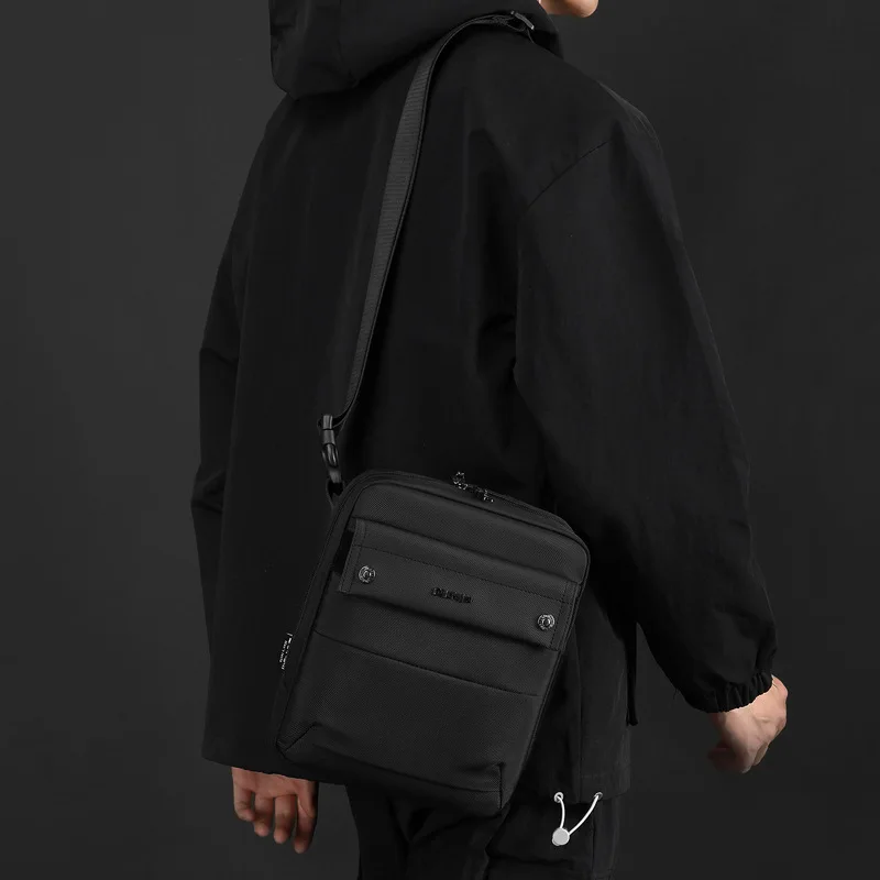 حقيبة كتف محمولة يدويًا من قماش النايلون المقاوم للماء، حقيبة كروس للأعمال ذات سعة كبيرة #2