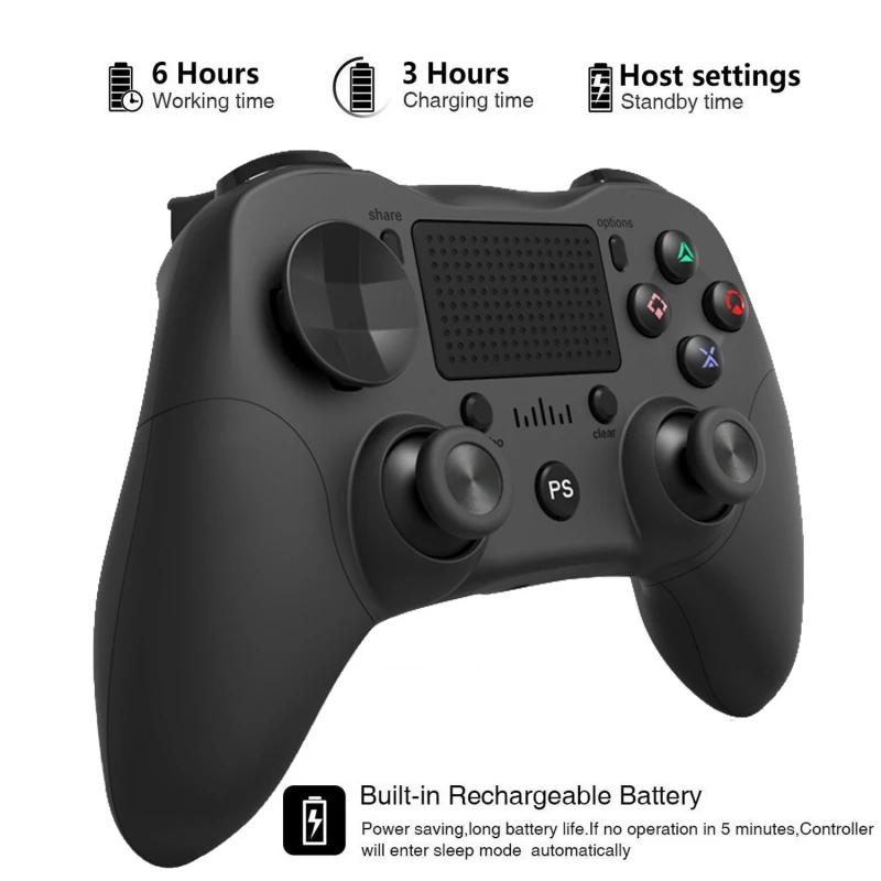 Ps Private Model Controller Dual Vibration Wireless Bluetooth Connection Six Axis Gyroscope Gaming And Entertainment Controller