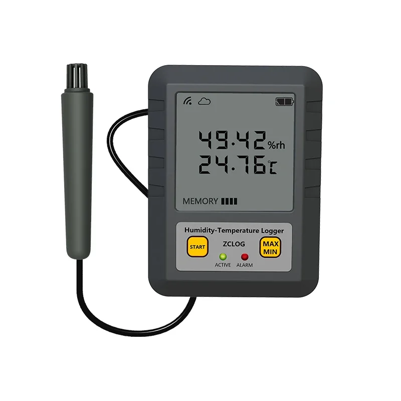 High Precision LCD Display Real Time Temperature And Humidity Data Logger