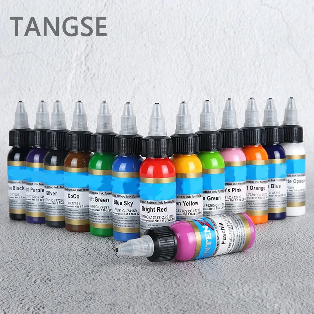 Semi-Permanent Makeup tattoo Ink Body Beauty Art Microblading inks Eyebrow Pigments For Micropigmentation 14 Colors 30ML