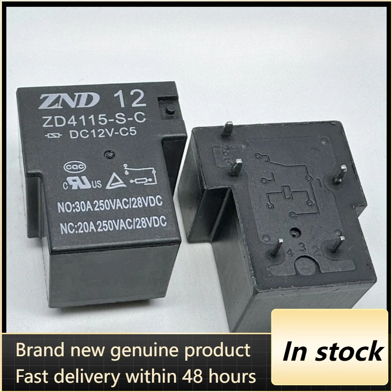 （Large quantity negotiable ）New 1pcs/lot ZD4115-S-C 12VDC T90C5 30A 5pins