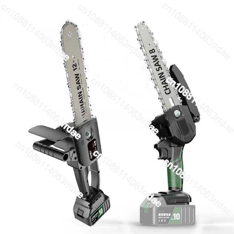 6 8 12 16 Inch 21V Brushless Electric Chain Saw Handheld Pruning Woodworking Cutting Tool Garden Branch Cutter Machine TANZU