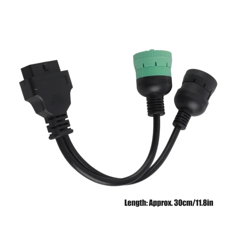 J1708 6 Pin J1939 9 Pin To OBD2 16 Pin Female Adapter Diagnostic Y Cable For Heavy Duty Trucks Buses Trailers