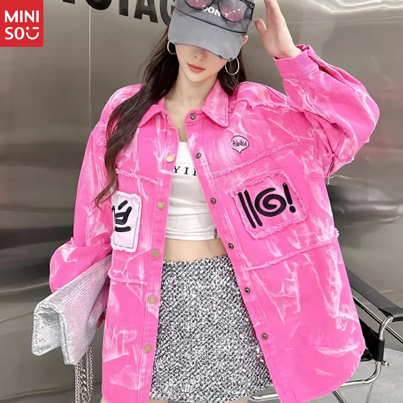 

Disney Washed Denim Shirt 2025, Luxury Layering Coat, Hong Kong Style Jacket