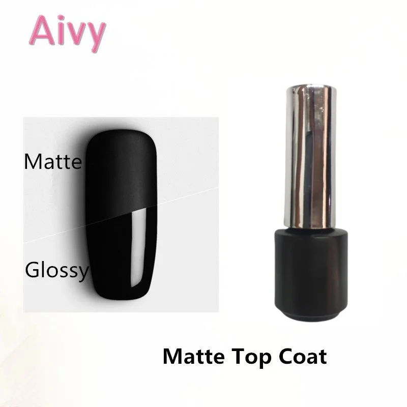 

Hot Sales Matte Top Coat UV Gel Nail Polish Transparent top Gel 8ml 4pcs/set