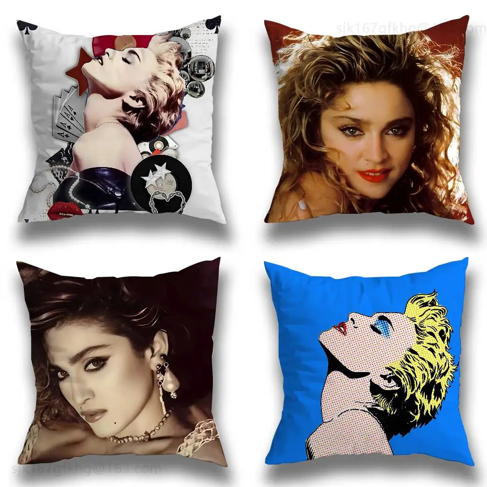 

Madonna Singer Pillow Case Pillow Case Living Room Sofa Cushion Cover Suitable For Home Bedroom Room Decoration