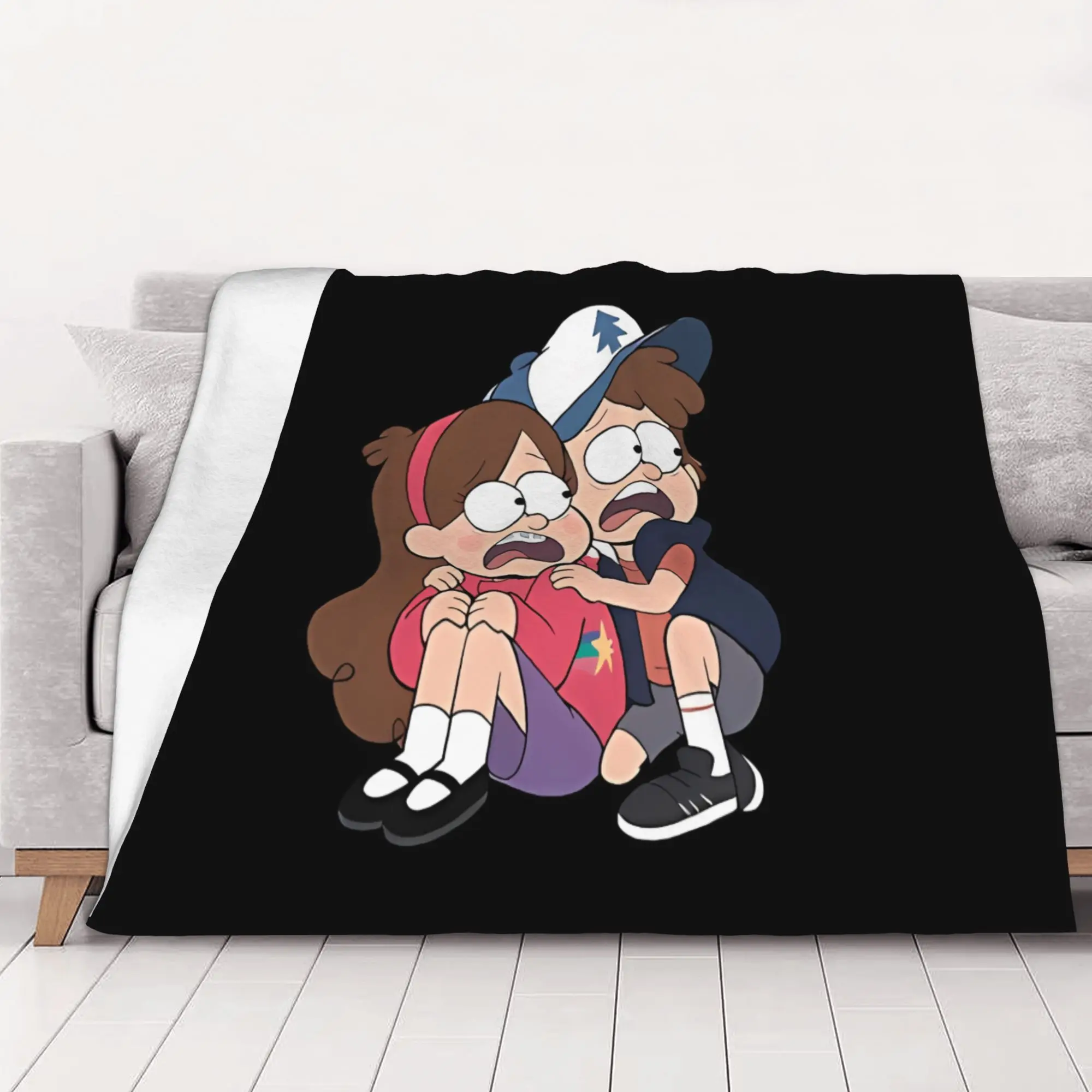 1PC home Cutecore Classic G-gravity Falls Blanket Super Cosy Plush Home Living Room Sofa halloween