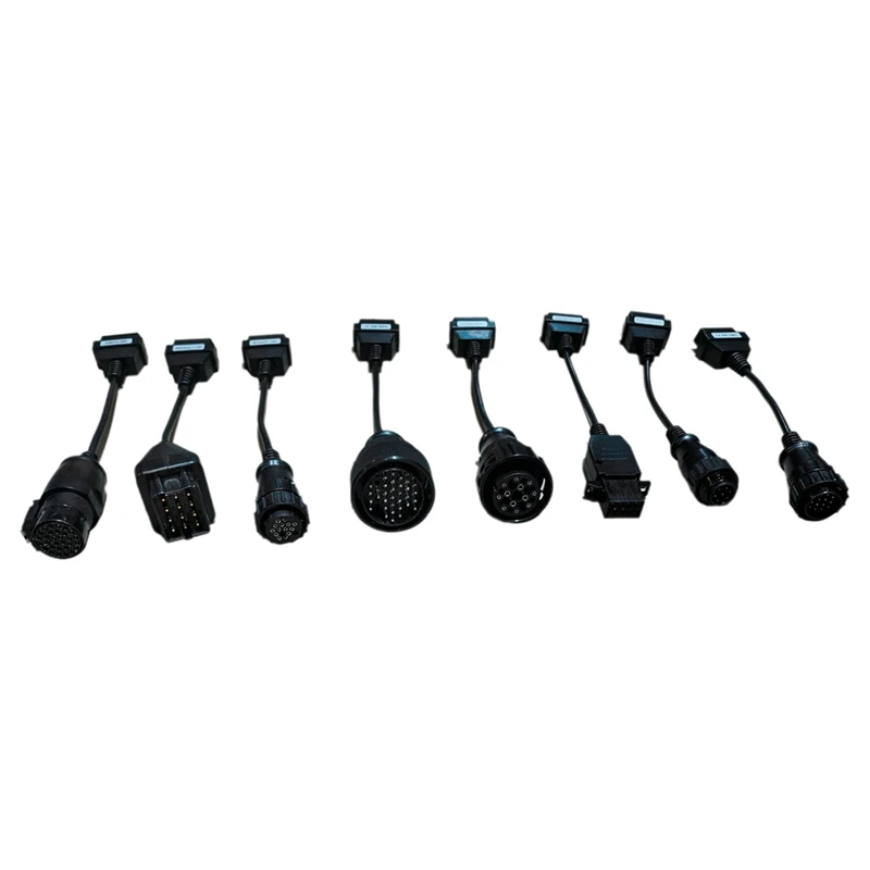 

Full Set 8 Pcs Truck Converter Male To Female OBD2 Auto Connector Extension Cable OBD2 Diagnostic Interface Connector