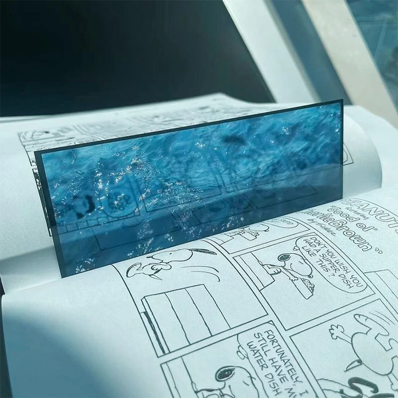SXH Delicate Transparent Acrylic Ocean-Themed Bookmark Reading Mark Student Gift Premium Feeling Film Bookmarks