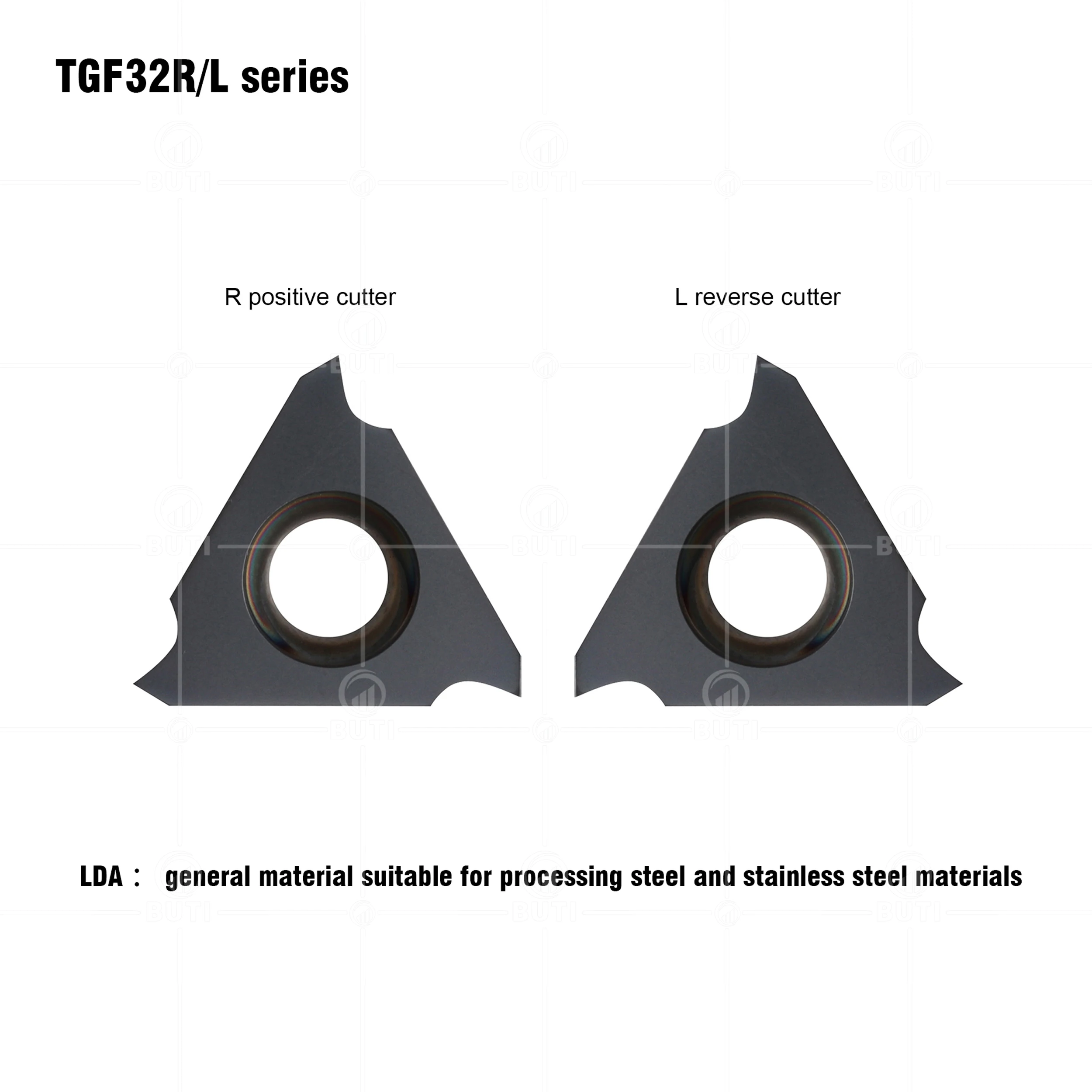 Imagem -05 - Deskar 100 Original Tgf32r l 040 050 060 065 070 075 080 085 100 125 Lda Torneamento Ferramenta Torno Cnc Cortador de Carboneto Grooving Inserções